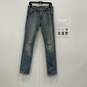 Burberry Womens Blue Denim 5-Pocket Design Skinny Leg Jeans Sz 29W/32L With COA image number 1
