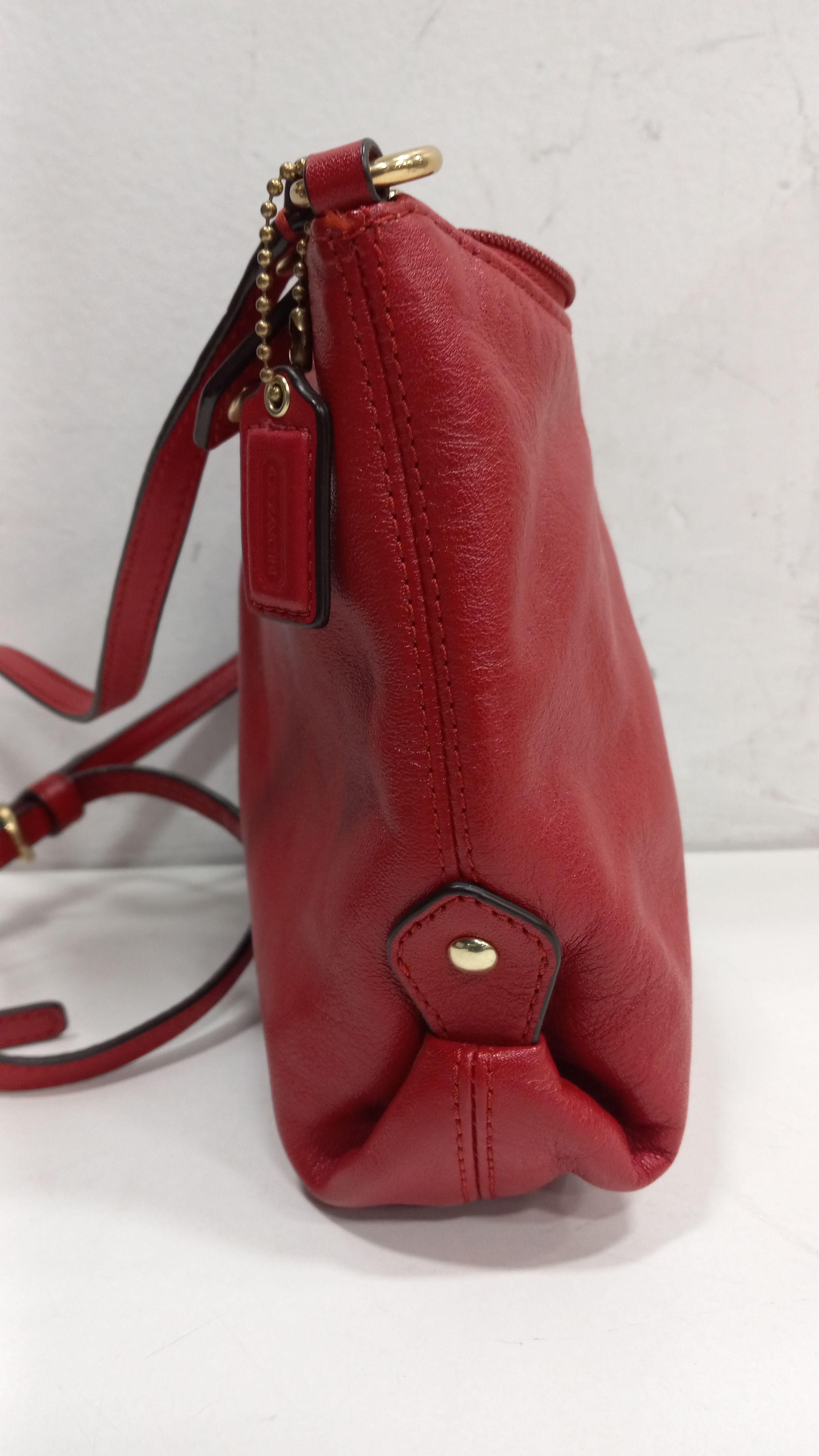 Vintage Coach Bucket Bag, Red Leather, Cross-Body Bag Purse 9952 | eBay