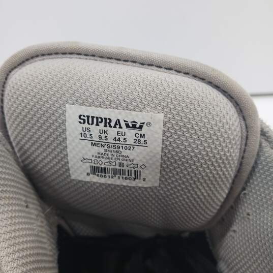 Supra Skytop Men's Gray Skate Shoes Size 10.5 image number 6