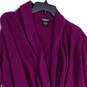 NWT Womens Purple Knitted Long Sleeve Open Front Cardigan Sweater Size M image number 3