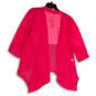 NWT Womens Pink 1/2 Sleeve Dotted Open-Front Cardigan Size Large image number 2