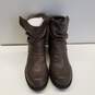 Unbranded Women's Brown Faux Leather Zip up Boots Size 8.5 image number 6