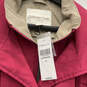 NWT Womens Pink Long Sleeve Hooded Full-Zip Rain Coat Size Medium image number 3