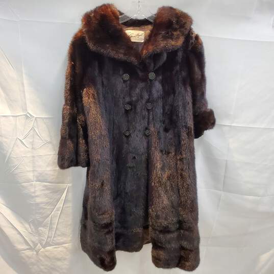 Furs by Gene Hyatt Long Beaver Fur Coat No Size image number 1