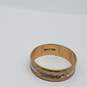 14k Gold Two Tone Chiseled 7mm Band Sz Ring 5.4g image number 5