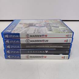 Bundle of 5 Assorted PlayStation 4 Video Games