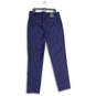 NWT Mens Navy Blue Flat Front Slash Pocket Core Temp Chino Pants Size 36X34 image number 2