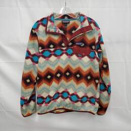 Patagonia Synchilla Aztec Snap Button Fleece Pullover Size SM