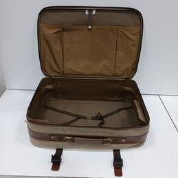 Vintage Samsonite Woven Suitcase w/Wheels