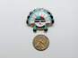 J&M Zuni Sunface Sterling Silver Stone Inlay Pendant Brooch 7.8g image number 5