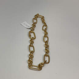Designer J. Crew Gold-Tone Fashionable Large Link Chain Necklace alternative image