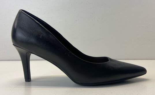 Alfani Step N Flex Jeules Black Leather Pumps Women's Size 9 image number 1