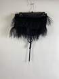 Mimi Plange Women Black Strapless Feathered Top 28 M image number 1