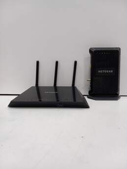 Bundle of Netgear Nighthawk AC1750 Smart WiFi Router & Netgear Cable Modem CM600