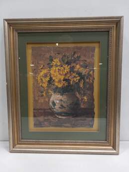 Signed & Framed Yellow Daisies Art Print by Grigory Stepanyants