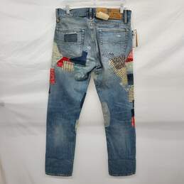 Polo Ralph Lauren The Varick Slim Straight Denim Patchwork Jeans NWT Size 31/32 alternative image