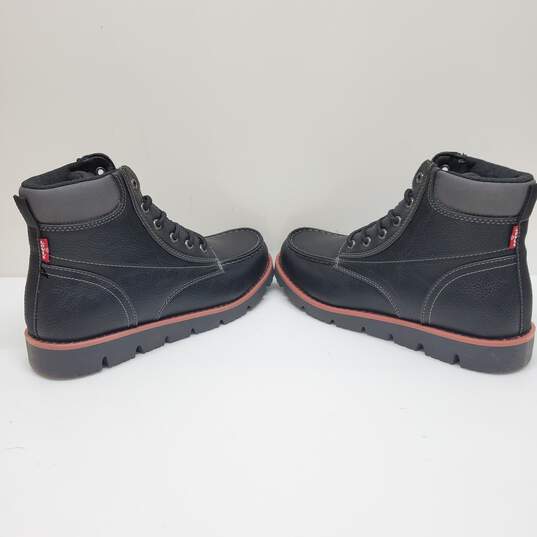 Levi's Mens Dean SH Hiker Chukka Ankle Boot in Black/Charcoal Men's 8 NIB image number 5