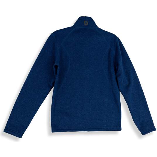 NWT Marmot Mens Drop Line Blue Fleece Mock Neck Long Sleeve Full Zip Jacket Sz S image number 2