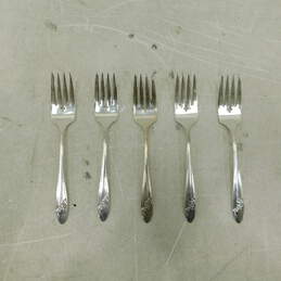 Set of 10 Oneida Community Silver-plated QUEEN BESS II Salad  Forks alternative image