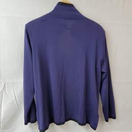 Misook Petite Purple Open Front Cardigan Women's XL alternative image