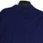 Mens Navy Blue Standard Fit Spread Collar Short Sleeve Polo Shirt Size XL image number 4