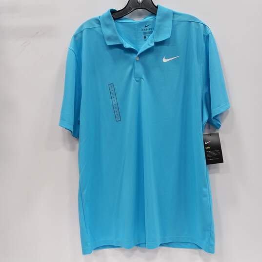 Nike Blue Polo Shirt Men's Size L image number 1