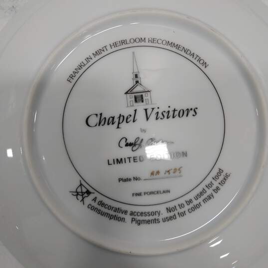 Bundle Of Vintage Chapel Visitors Limited Edition Collector Plates Set Of 6 image number 3