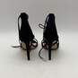 Teddy Blake Womens Black Emma Suede High Heels Ankle Strap Sandals 37 w/ Dustbag image number 6