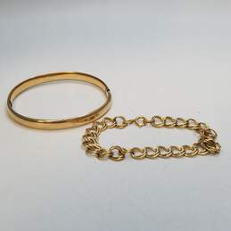 Gold Filled Bracelet Bundle 2pcs 13.3g DAMAGED