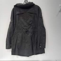 Cole Hann Black Full Zip Snap Rain/Windbreaker Jacket L alternative image