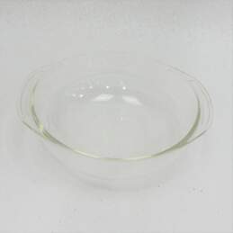 (2) Pyrex Clear Glass Round Casserole Dishes alternative image