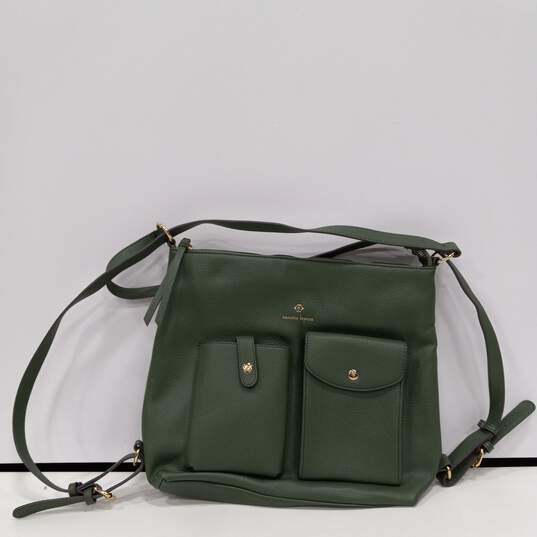 Nanette Lepore  Green Pebbled Faux Leather Bag image number 1