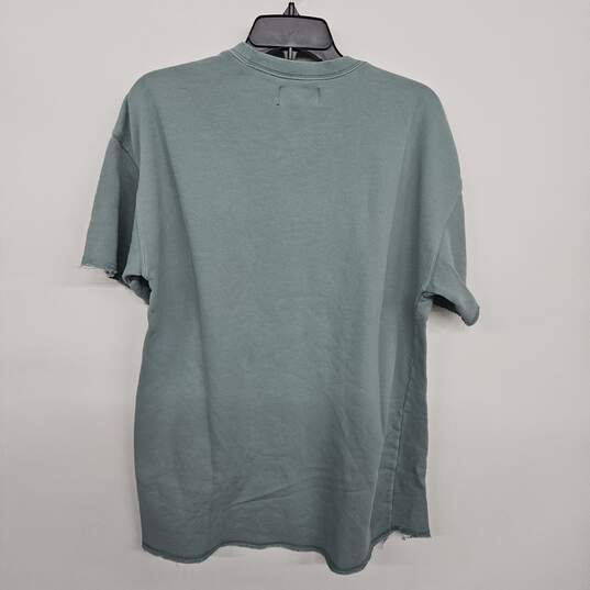 Oversized Fit Green Cotton T- Shirt image number 2