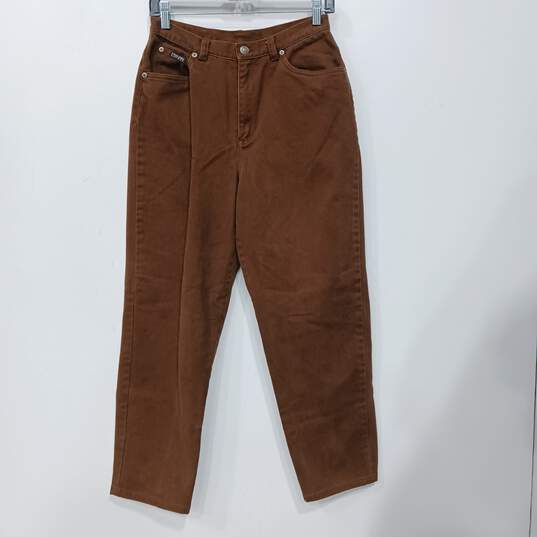 Lauren Ralph Lauren Women's Brown Cotton Jeans Pants Size 10P image number 1