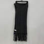 NWT Womens Gray Soft Knit Fringe Multifunctional Winter Rectangle Scarf image number 2