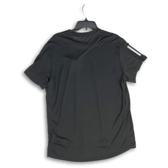 NWT Mens Black Crew Neck Short Sleeve Activewear T-Shirt Size Large image number 2