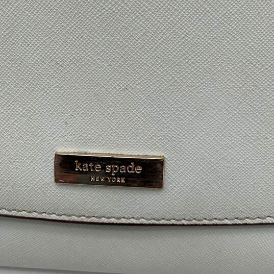 Kate Spade Womens Laurel Way Winni Misty Light Blue Leather Wallet Crossbody Bag image number 2