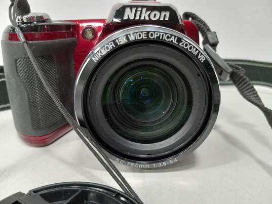 Nikon Coolpix L110 15x Optical Zoom Wide Red Camera image number 2