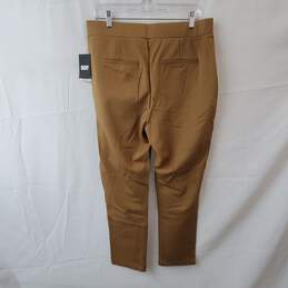 DKNY Stretch Tapered Leg Brown Pants Size L alternative image
