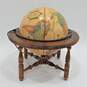 Vintage Illuminated World Globe Lamp With Wood Stand image number 4