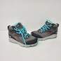 The North Face Kids Hydroseal Grey & Aqua Hiking Sneakers Size 2.5 image number 2