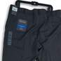 NWT Perry Ellis Portfolio Mens Gray Flat Front Slash Pocket Dress Pants Sz 40X32 image number 4