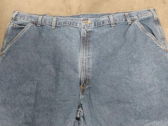 Carhartt Men's Blue Cargo Pants Size 54X30 image number 4
