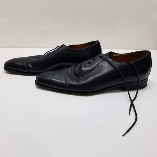 AUTHENTICATED Gucci Black Leather Square Toe Dress Shoes Mens Size 7.5 image number 2