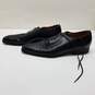 AUTHENTICATED Gucci Black Leather Square Toe Dress Shoes Mens Size 7.5 image number 2