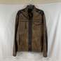 Men's Brown INC International Concepts Faux Leather Jacket, Sz. L image number 1