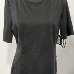 Ellen Tracy Black Short Sleeve Sheath Dress Women's Size 12 alternative image