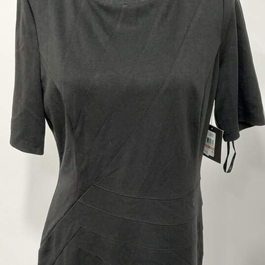 Ellen Tracy Black Short Sleeve Sheath Dress Women's Size 12 image number 2