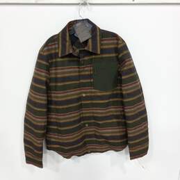 Pendleton Men's Mount Hood Green Plaid Wool Blend Flannel Shirt Jacket Sz M NWT