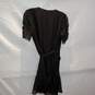 All Saints Black V-Neck Tie Waist Short Sleeve Dress Women's Size 4 image number 2